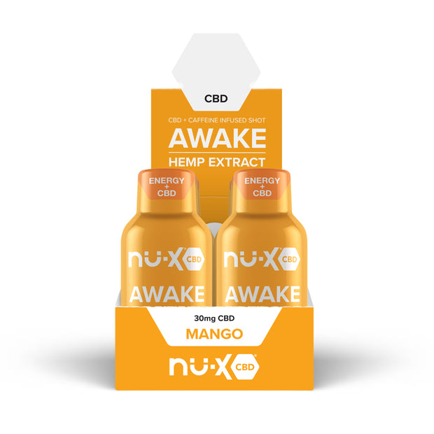 Awake CBD Shot with Caffeine - Mango Flavor