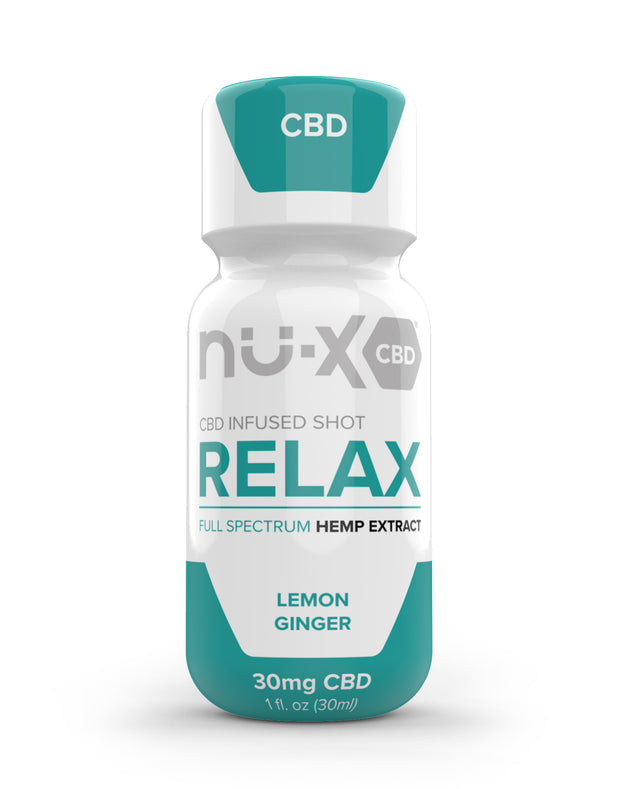 Relax CBD Shot (1oz) - Lemon Ginger Flavor