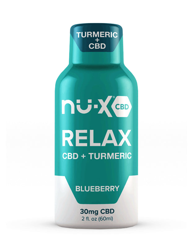 Relax CBD + Turmeric Shot - Blueberry Flavor