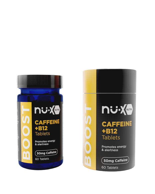 Nu-x® Nutra BOOST caffeine + B12 tablets